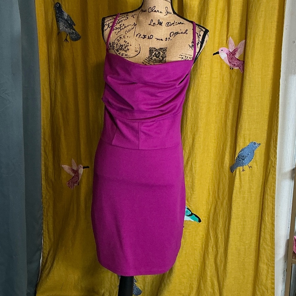 Elegant Purple Women's Dress
